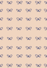 Seamless Bow Pattern Background