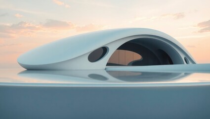 car in the sunset