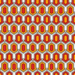 Seamless ethnic vector. Tribal wallpaper. Arrows ornament. Geometrical pattern. Geometric backdrop. Mosaics motif. Grid background. Textile print. Ethnical design. Abstract image