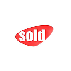 red sold sign
