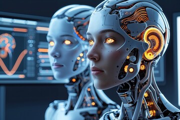 Advanced Brainwave Animation and Cutting-Edge Human-Machine Interface Design for Progressive Robotics Systems