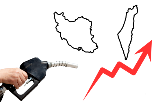 Fuel Price Increase Concept with Red Arrow – Global Economic Trend