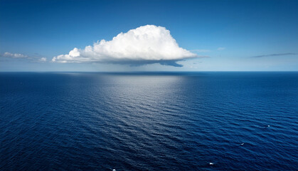 Cloud above the ocean