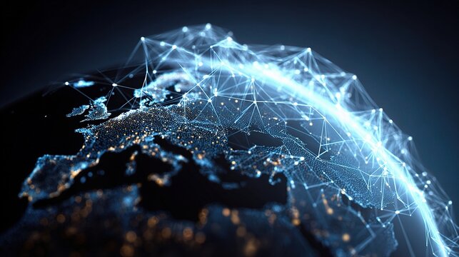 Digital Network Structure and Connection with Globally Distributed Nodes