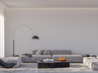 Modern Minimalist Living Room with Natural Light