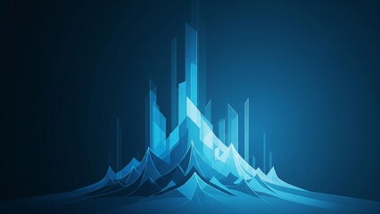 Tech, Future, and Digital-Themed Blue Business Background &ndash; Professional Setting for Meetings and Strategy