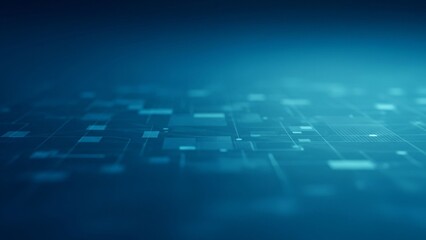 Tech, Future, and Digital-Themed Blue Business Background &ndash; Professional Setting for Meetings and Strategy