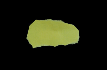 Torn rip paper texture on black background