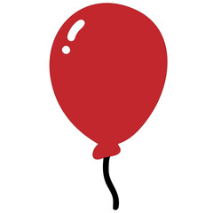 red balloon isolated