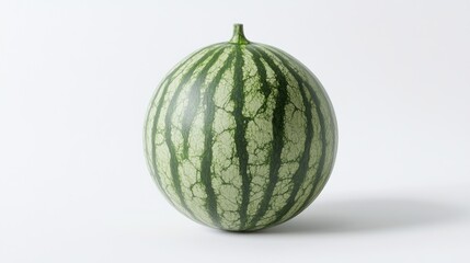 Single, whole watermelon