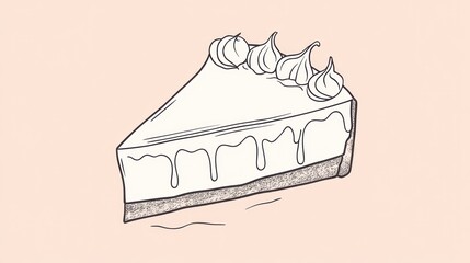 Simple Slice of Cheesecake