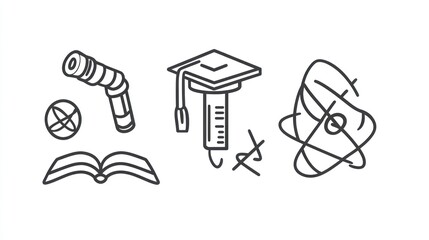 Educational and scientific icons