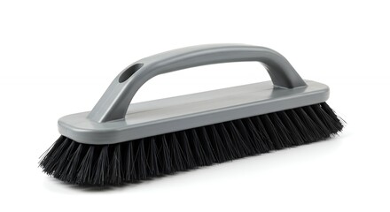 Gray handle cleaning brush