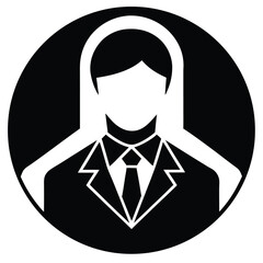real estate agent element isolated client profile on white background