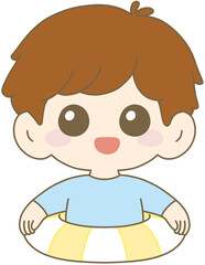 Smiling Boy in Light Blue Shirt, Cute Child Portrait, Happy Kid 남자아이, 미소, 어린이, 귀여운 아이, 얼굴