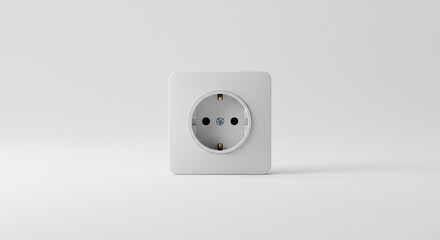 White electrical outlet plate
