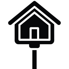 real estate agent element isolated property sign s on white background