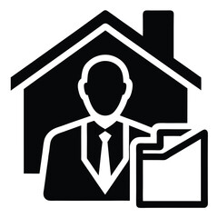 real estate agent element isolated welcome folder on white background 