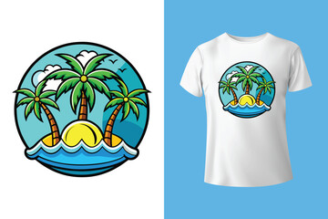 beach van with surf board, Long beach, summer vibes hand draw, Palm tree vector. Beach holiday time. Surfing paradise art print t-shirt design. Long beach, summer vibes hand draw, Hawaii, Aloha surf.