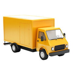 Delivery truck 3D Icon isolated on white and transparent background