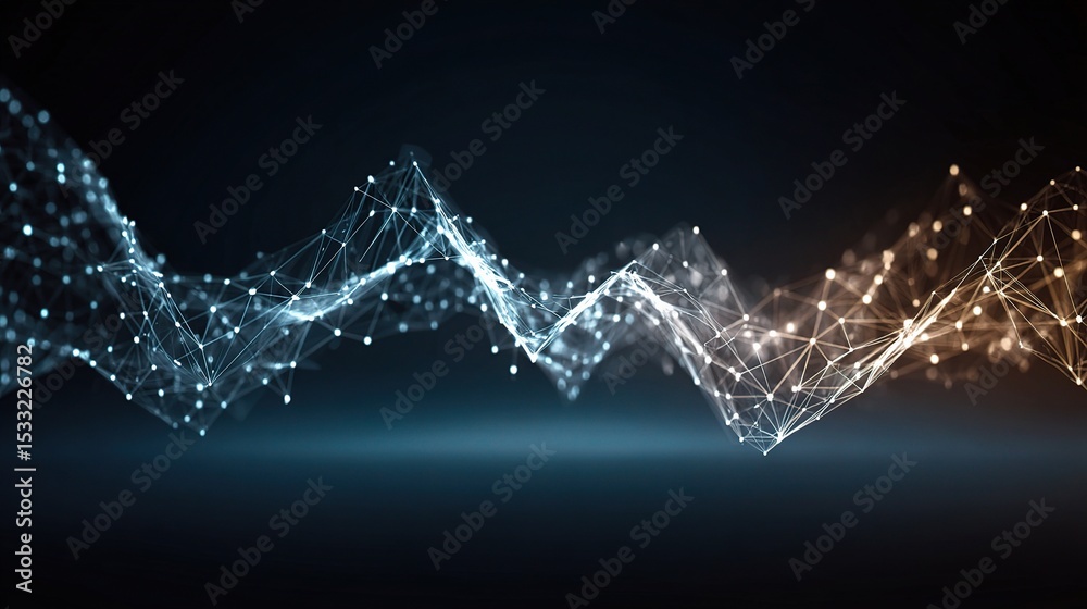 Poster abstract digital waveforms background for design and visual media