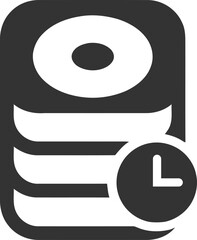 Time and Clock set of web icons in line style. Time management. Timer, Speed, Date, Countdown, Alarm, Recovery, Time, clock, watch, calendar simple icons for web and mobile app. Vector illustration