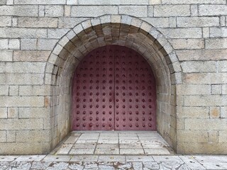 台湾の古い城壁の門。人物なし
