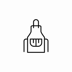 Obraz premium work apron icon sign vector