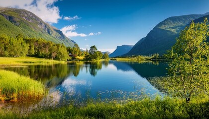 jmlstravatn lake jmlster sogn og fjordane county norway