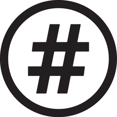 Obraz premium hash round shape