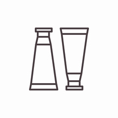 cosmetic tubes icon sign vector