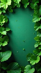 Lush green foliage creates a vibrant, textured wall backdrop , bush, growth, texture