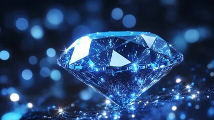 Radiant Blue Diamond, a Symbol of Luxury, Elegance, and Enduring Beauty, Sparkle