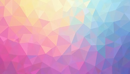 Fototapeta premium Abstract pastel triangle mosaic background with soft color gradients , texture, blend