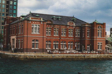 Historic Red Brick Building at Moji Port, Kitakyushu, Japan