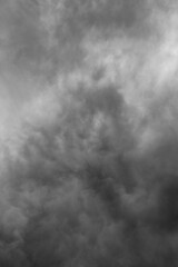 Obraz premium Abstract black and white of storm clouds