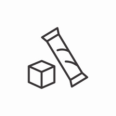 chewing gum wrapper icon sign vector