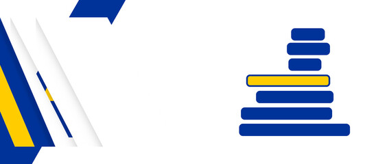simplified clean symbol icon shape of the map of the European Union background creative abstract, blue yellow on white background