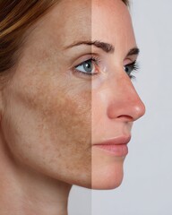 tattoo removal, laser treatment, before and after fading, realistic skin