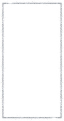 White pixelated grunge border frame forming rectangle, showing speckles on transparent background