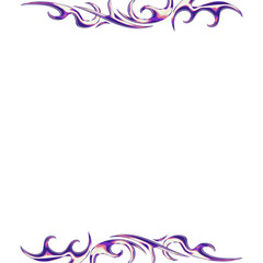 Vector illustration featuring purple cream and pink swirls on transparent background, copy space