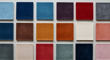 Set of colorful fabric