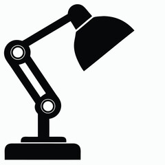 insurance agent element isolated desk lamp on white background