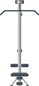 Fototapeta Vector illustration showing ski trainer, T-handle, foot pedals, transparent background, copy space
