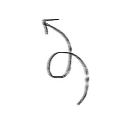 Grunge hand drawn arrow vector. Art grunge arrow isolated on white background. Arrow mark icon, arrow paint.