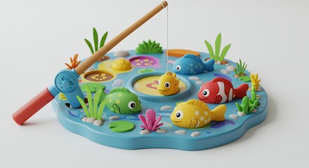 Fishing game toy for kids