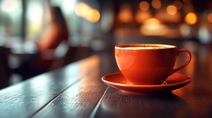 Obraz premium Aromatic Coffee in Cozy Cafe