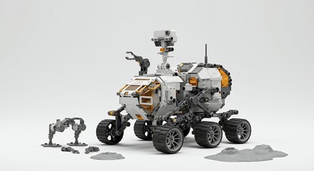 Space rover model illustration