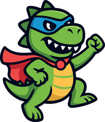 Fototapeta premium Super Dino – Caped Crusader 