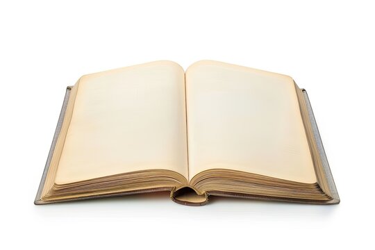 High Resolution Visual of Textbook on White Background